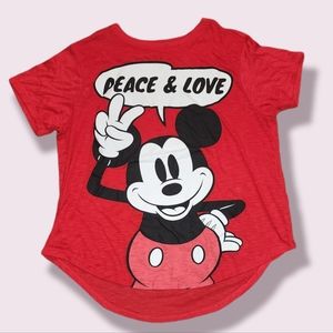 Mickey Peace and Love Top